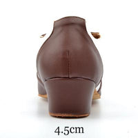 Synthetic Leather Lace-up Smooth Ballroom Shoe